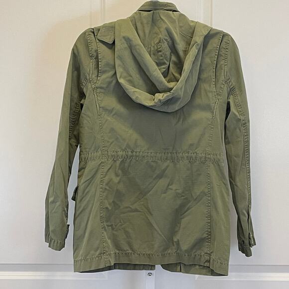 J. Crew Vintage Rip Stop Utility Jacket - Women Size XS - Olive Green - Picture 7 of 7
